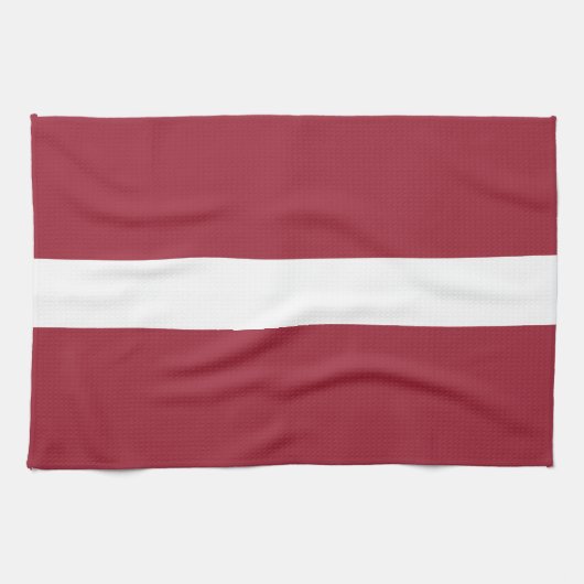 Lettische Flagge Geschirrtuch (Horizontal)