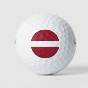 Lettische Flagge Golfball