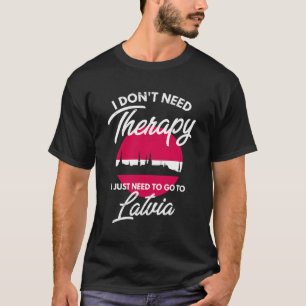 Lettische Flagge I Lettland Flaggenstaat I Urlaub T-Shirt