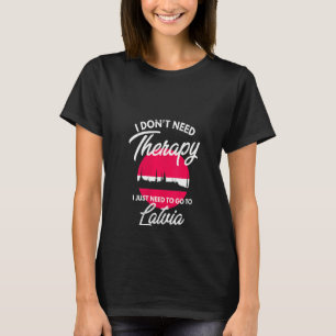 Lettische Flagge I Lettland Flaggenstaat I Urlaub T-Shirt