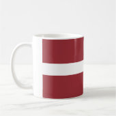 Lettische Flagge Kaffeetasse (Links)