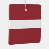 Lettische Flagge Keramikornament (Rechts)