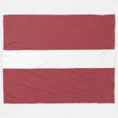 Lettische Flagge (Lettland) Fleecedecke (Vorderseite (Horizontal))
