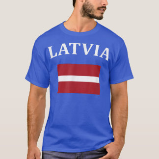 Lettische Flagge Lettland Großes T-Shirt für Gesch