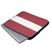 Lettische Flagge (Lettland) Laptopschutzhülle (Vorne Knopf)