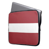 Lettische Flagge (Lettland) Laptopschutzhülle (Vorderseite Links)