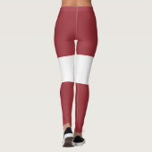 Lettische Flagge (Lettland) Leggings (Rückseite)