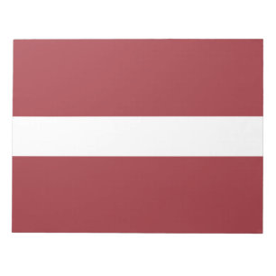 Lettische Flagge (Lettland) Notizblock