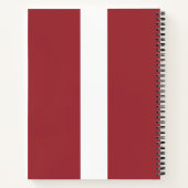 Lettische Flagge (Lettland) Notizblock (Rückseite)