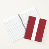 Lettische Flagge (Lettland) Notizblock (Innenseite)