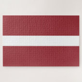 Lettische Flagge (Lettland) Puzzle (Horizontal)