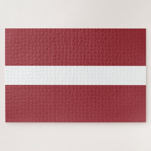 Lettische Flagge (Lettland) Puzzle (Horizontal)