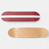 Lettische Flagge (Lettland) Skateboard (Horizontal)