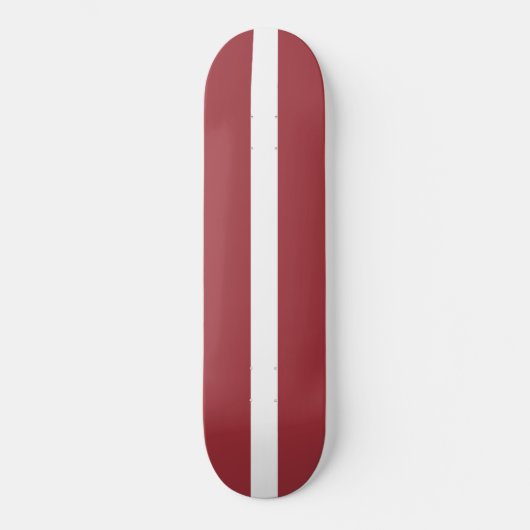 Lettische Flagge (Lettland) Skateboard (Vorderseite)