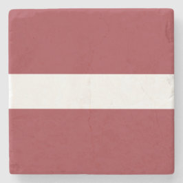 Lettische Flagge (Lettland) Steinuntersetzer