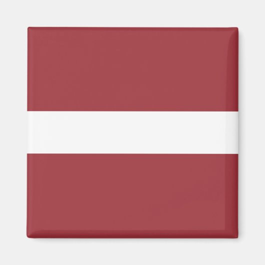Lettische Flagge Magnet (Vorne)