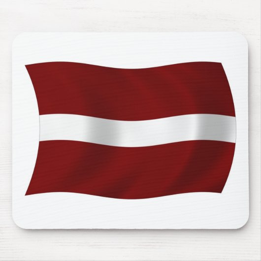 Lettische Flagge Mousepad (Vorne)