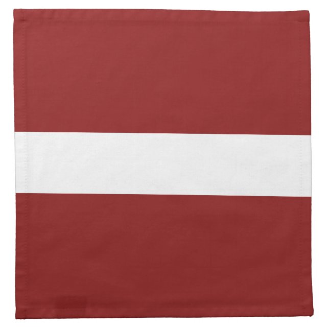 Lettische Flagge Neapel Serviette (Vorderseite)