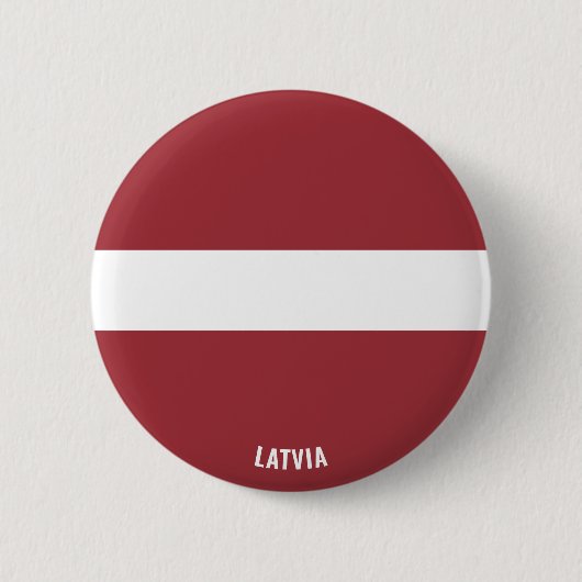 Lettische Flagge Niedlich Patriotisch Button (Vorderseite)