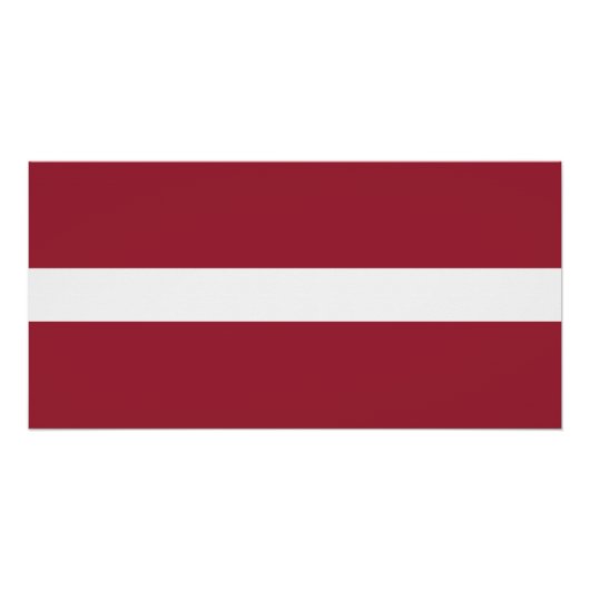 Lettische Flagge Poster (Vorderseite)
