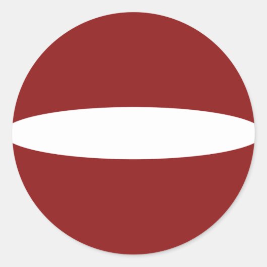 Lettische Flagge Runder Aufkleber (Vorderseite)