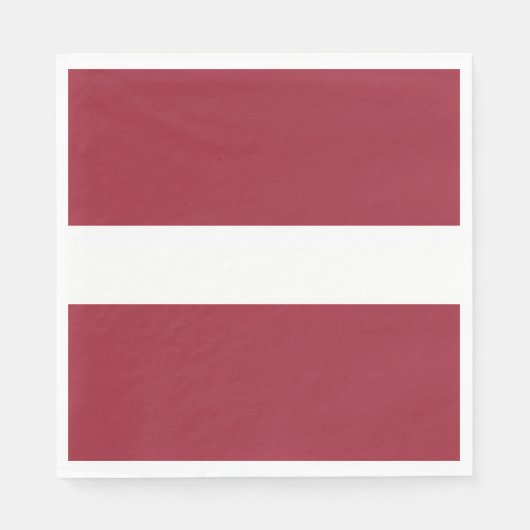 Lettische Flagge Serviette (Vorderseite)