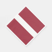 Lettische Flagge Serviette (Ecke)