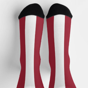 Lettische Flagge Socken