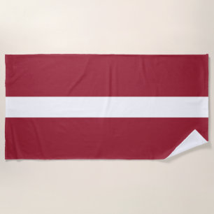 Lettische Flagge Strandtuch