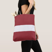 Lettische Flagge Totbeutel Tasche (Von Nahem)