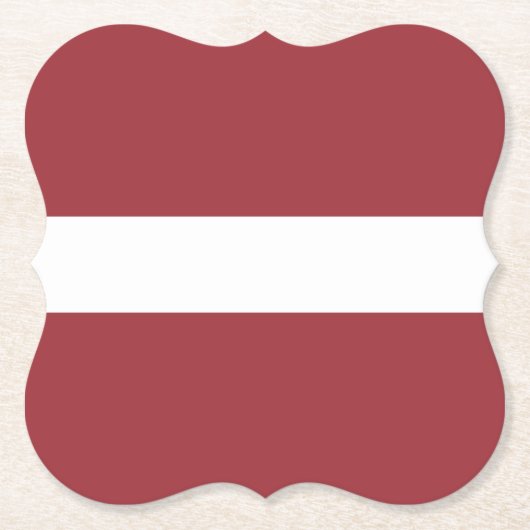 Lettische Flagge Untersetzer (Vorderseite)
