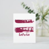 Lettische Flaggengestaltung Postkarte (Stehend Vorderseite)