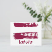 Lettische Flaggengestaltung Postkarte (Stehend Vorderseite)