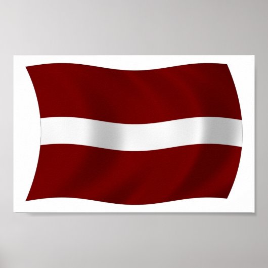 Lettische Flaggenplakatwerbung Poster (Vorne)