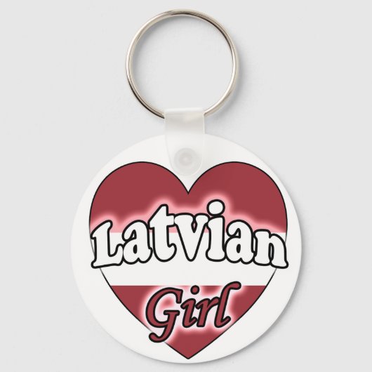 Lettische Girl Schlüsselanhänger (Vorderseite)