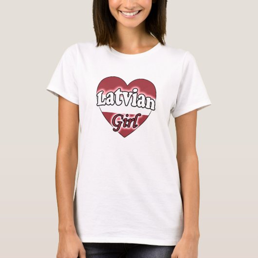 Lettische Girl T-Shirt (Vorderseite)
