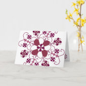 Lettische Grußkarte Karte (Gelbe Blume)