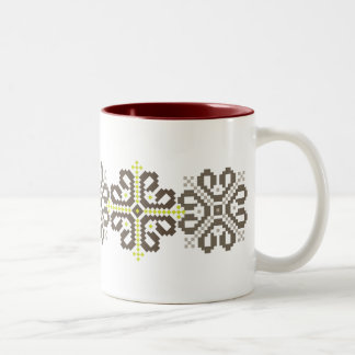 Lettische Kaffee-Tasse Zweifarbige Tasse