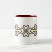 Lettische Kaffee-Tasse Zweifarbige Tasse (Mittel)