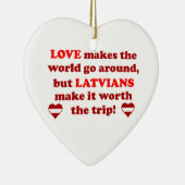 Lettische Liebe Keramikornament (Rechts)