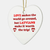 Lettische Liebe Keramikornament (Links)