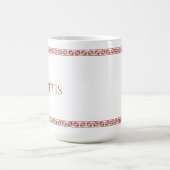 Lettische Ornamente Kaffeetasse (Mittel)