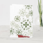 Lettische Schneeflocken Feiertagskarte (Rückseite)