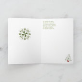 Lettische Schneeflocken Feiertagskarte (Innenseite)