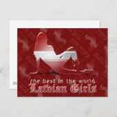 Lettische Silhouette Postkarte (Vorne/Hinten)