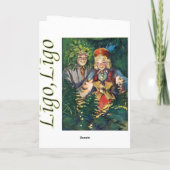 Lettische Sommersonnenwende Karte (Rückseite)