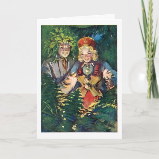 Lettische Sommersonnenwende Karte (Vorderseite)