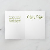 Lettische Sommersonnenwende Karte (Innenseite)