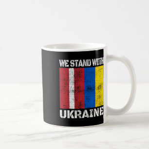 Lettische Unterstützung Ukrainisch Wir stehen mit  Kaffeetasse