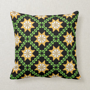 Lettische Vintage Volkskunst Auseklis Design Kissen
